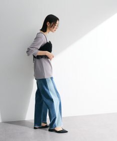 Green Parks ＳＥＴ２点チュールビスチェ＋表面感プルオーバー