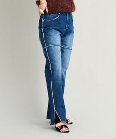 woadblue 【157】SLIT STRAIGHT REMAKE PANTS デニムパンツ