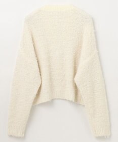 GRACE CONTINENTAL ツイーディーリボンヤーンカーディガン