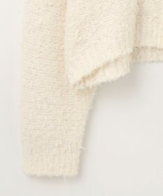 GRACE CONTINENTAL ツイーディーリボンヤーンカーディガン