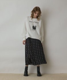 GRACE CONTINENTAL Catphoto裏毛トップ