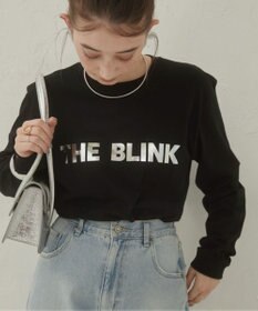 WEGO 【ANGIE VINTAGE】フロッキープリントロゴロンT