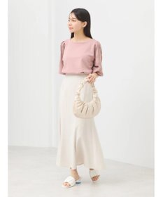 earth music&ecology フレア袖レースプルオーバー