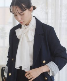 WEGO 【ANGIE VINTAGE/S/Mサイズ展開 / オケージョン対応 / セレモニー対応】ゴールドボタン テーラードジャケット / 金ボタン ダブル ブレザー