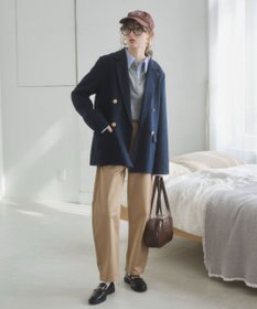 WEGO 【ANGIE VINTAGE/S/Mサイズ展開 / オケージョン対応 / セレモニー対応】ゴールドボタン テーラードジャケット / 金ボタン ダブル ブレザー