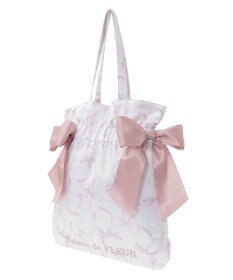 Maison de FLEUR リボン柄ダブルリボントートバッグ