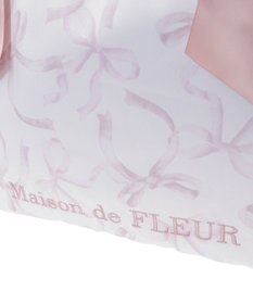 Maison de FLEUR リボン柄ダブルリボントートバッグ