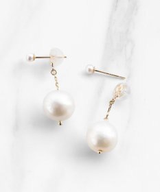 TOCCA 【WEB限定】RHYTHM OF PEARL PIERCED EARRINGS K10 淡水パールピアス