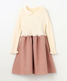 組曲 KIDS 【110-140㎝】千鳥ドッキング ワンピース