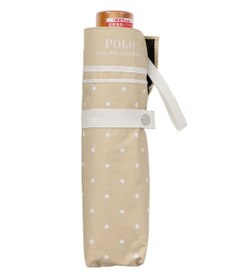 MOONBAT POLO RALPH LAUREN 晴雨兼用日傘 折りたたみ傘 ドット×グログラン／一級遮光 遮熱 UV