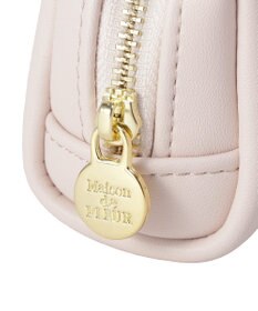 Maison de FLEUR パールビジュー合皮リボンロングポーチ