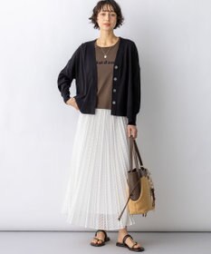 23区 【先行予約/WEB&一部店舗限定】スビンハイツイスト Vネック カーディガン