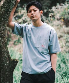 SHARE PARK MENS 【UVカット・吸水速乾・ストレッチ・軽量 】バックプリントポケットTシャツ（L・XLサイズ）