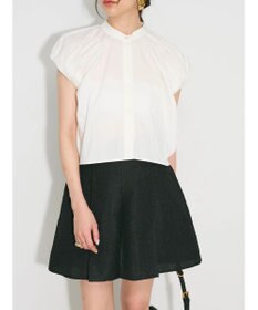 Green Parks タックデザインショート丈シャツ