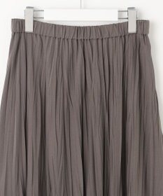 J.PRESS LADIES 【洗える】パウダリージャージー ランダムプリーツ スカート