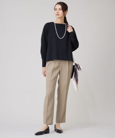 自由区 L 【洗える】ツイステッドダブルクロス テーパード パンツ