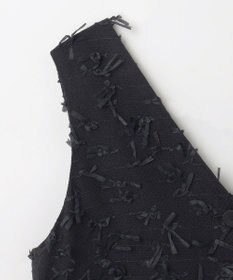 GRACE CONTINENTAL リボンヤーンジレドレス