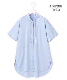 ICB 【WEB限定】ブラウスライクスムース スタンドカラーカットソー