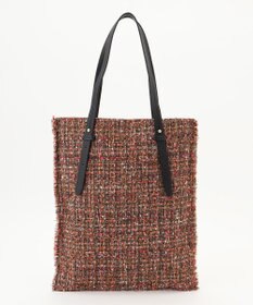 自由区 ラメノットファンシーツイードトート バッグ