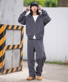 WEGO 【ユニセックス着用ITEM/MLサイズ展開/ウエストゴム】ボンディングスウェットパンツ