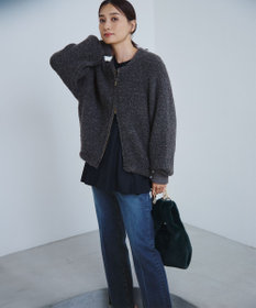 23区 S 【ご好評につき新色追加】ナチュラルコットンベアコンビ ペプラム カットソー