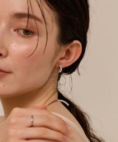 Phoebe 〈金属アレルギー対応〉パフメタルピアス　シルバー/ニッケルフリー