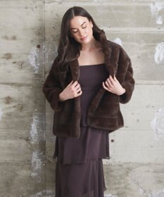 GRACE CONTINENTAL 【LOU ANDREA】フェイクショートコート