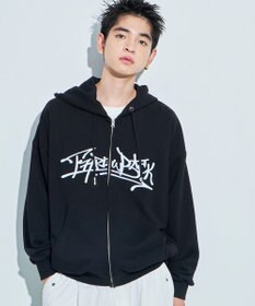 WEGO ワッペンロゴジップパーカー