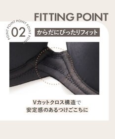 WACOAL ブラジャー サイズや体型特徴に合わせた設計 背中に段差がつきにくい アウターにひびきにくい レディース BXC410 /ワコール