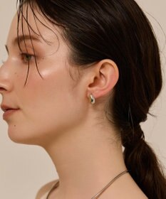 Phoebe 〈金属アレルギー対応〉パフメタルピアス　シルバー/ニッケルフリー