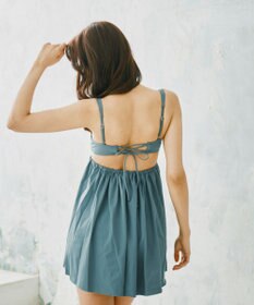 San-ai Resort（三愛水着楽園） 【WEB限定商品】【UPF50＋】ワコール共同開発ノンワイヤーなのにぷっくり美胸を作る【ダブルアップ】　ノンワイヤーAライン水着 M1 M2 L1　　【San-ai Resort（サンアイリゾート）】