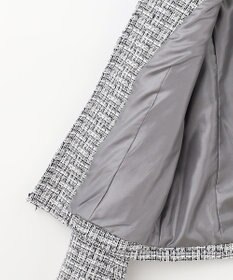 ANY ファンシーラメツイード ノーカラージャケット