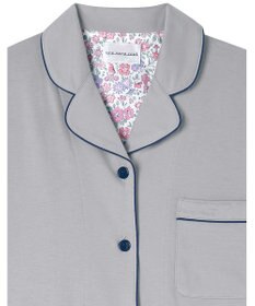 une nana cool 【綿100%】スビン天竺 半袖開襟パジャマ MADE WITH LIBERTY FABRIC