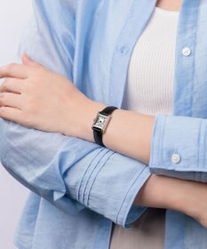 CITIZEN 【電池交換不要】ヴィンテージ調の小ぶりなスクウェアウオッチ EG2790-12A