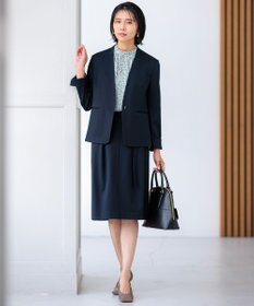 23区 【洗える】ライトバックサテンアムンゼン ハウンドトゥース プリント ブラウス