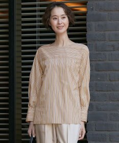 自由区 【XSサイズ～/洗える】SOMELOSシャーティング プルオーバーブラウス