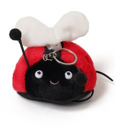 WEGO ふりふりてんとうむしぬいぐるみキーホルダー