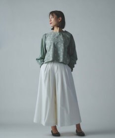 muuc 【手刺繍のような刺繍が美しい】ハイドランジア ブラウス