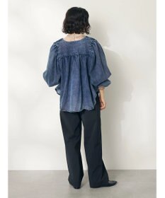 CRAFT STANDARD BOUTIQUE デニムギャザーヨークブラウス