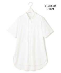 ICB 【WEB限定】ブラウスライクスムース スタンドカラーカットソー