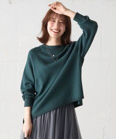 ANY L 【洗濯機可能】しあわせタッチニットプルオーバー