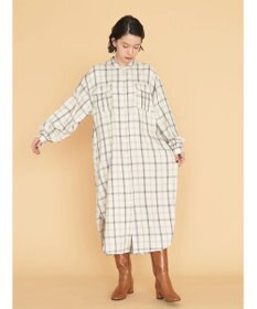 AMERICAN HOLIC イージーケアＷポケットシャツワンピース