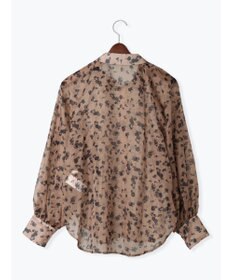 Te chichi シアーフラワーボリュームスリーブブラウス