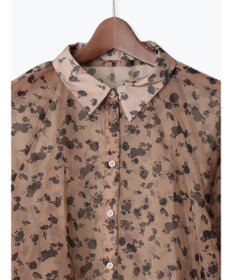 Te chichi シアーフラワーボリュームスリーブブラウス