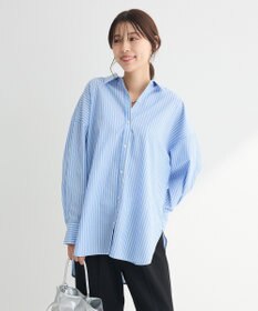 Green Parks イージーケアストライプシャツ