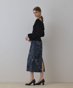 GRACE CONTINENTAL ラメペイズリージャガードスカート