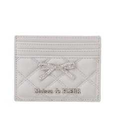 Maison de FLEUR リボンビジューキルティングカードケース