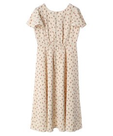 earth music&ecology フロントギャザーフラワーワンピース