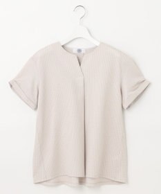 J.PRESS LADIES L 【WEB限定カラーあり・抗菌消臭・吸水速乾】サッカージャージー キーネック カットソー