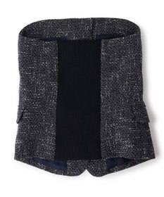 BEIGE， TRIPHANE / バックニットツイードビスチェ